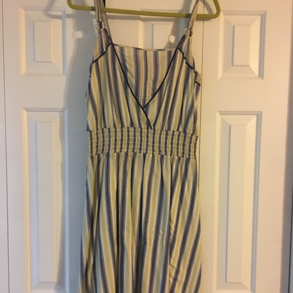 Striped blue/green sundress